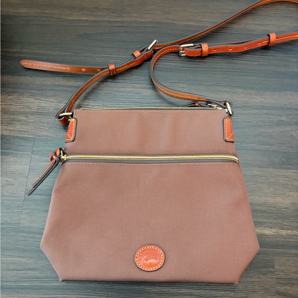 Dooney & Bourke Brown and Tan Crossbody Bag